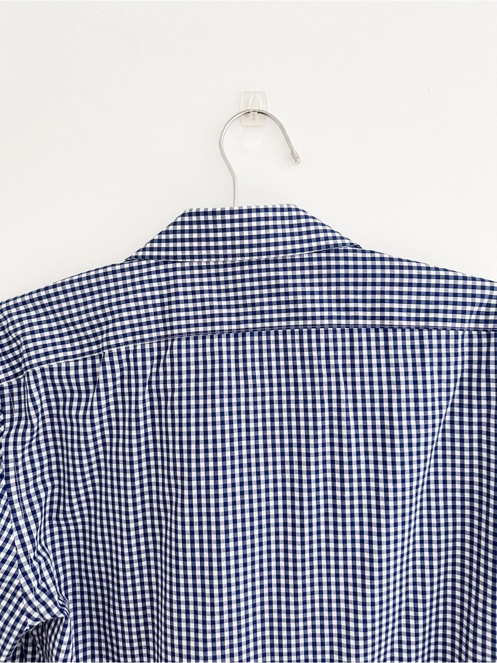 Banana Republic Men’s Blue White Gingham Slim Fit Button Down Shirt Size S